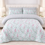 Flower Multi Color Printed Bed Sheet B