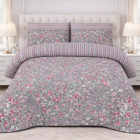 Flowers Color Printed Bed Sheet B
