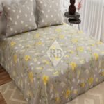 Beautifull Flowers Color Printed Bed Sheet S