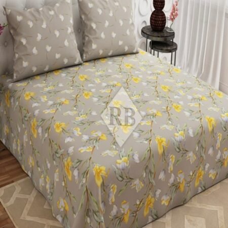 Beautifull Flowers Color Printed Bed Sheet S