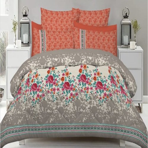 Beautifull Orange Color Printed Bed Sheet S Beautifull Orange Color Printed Bed Sheet S