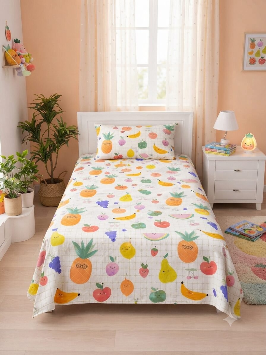 Furits Kids Bed Sheet Furits Kids Bed Sheet