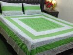 Printed Patchwork Embroidered Bed Sheet GN Design (24)