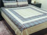 Printed Patchwork Embroidered Bed Sheet GN Design (34)