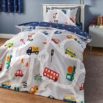 Train Kids Bed Sheet