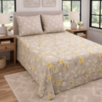 Beautifull Flowers Color Printed Bed Sheet S