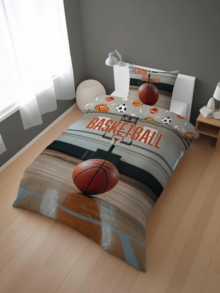 BasketBall Kids Bed Sheet