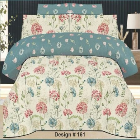 Beautiful Printed Bed Sheet With 2 Pillow Covers N