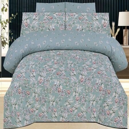 Beautiful Printed Bed Sheet With 2 Pillow Covers N