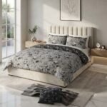 Floral Grey Elegance Bed Sheet Set