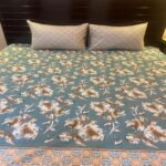 Flowers Printed Bed Sheet With 2 Pillow Covers