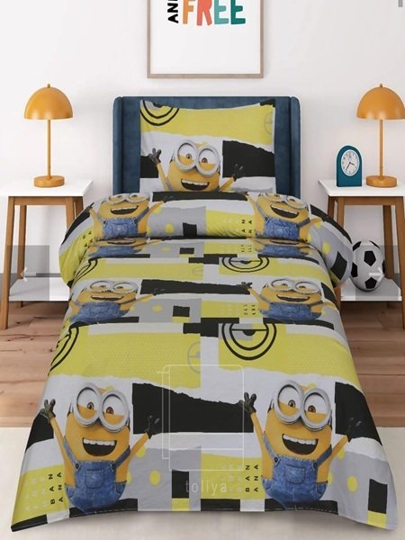 Minions Character Kids Bed Sheet
