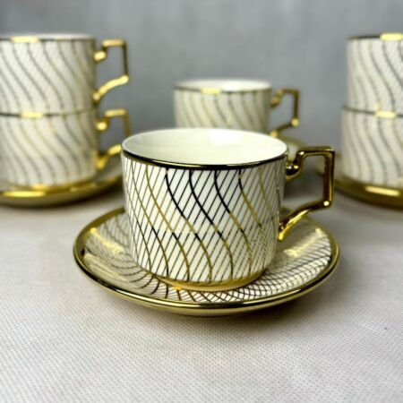 Cups & Saucer Set (12 pcs) Design6