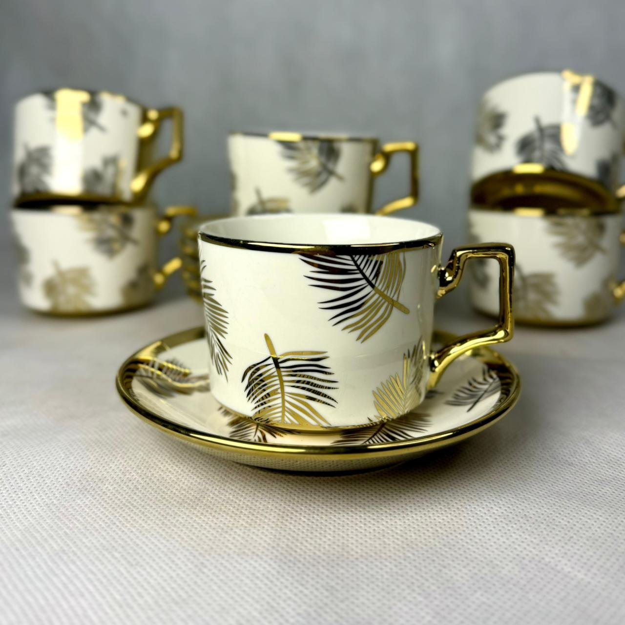 Cups & Saucer Set (12 pcs) Design8