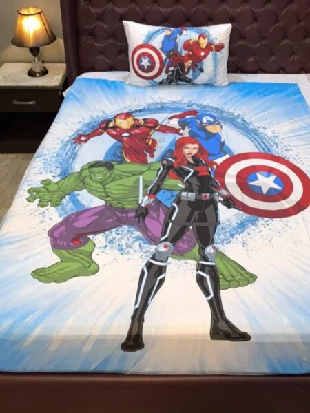 Avengers Character Kids Bed Sheet