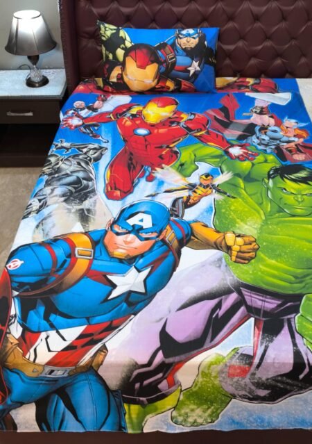 Avengers Character Kids Bed Sheet