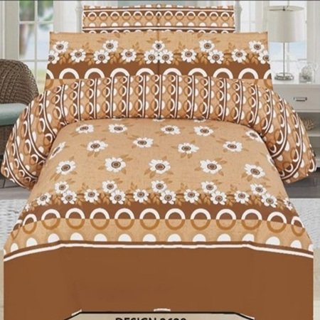 Flowers Printed Bed Sheet With 2 Pillow Covers