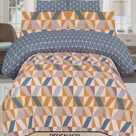 Beautiful Design Printed Bed Sheet With 2 Pillow Covers