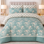 Beautiful Printed Bed Sheet With 2 Pillow Covers (2)