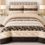 Beautiful Printed Bed Sheet With 2 Pillow Covers (3)