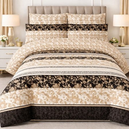 Beautiful Printed Bed Sheet With 2 Pillow Covers