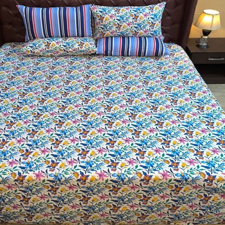 Beautiful Printed Bed Sheet With 2 Pillow Covers