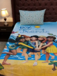 Best Friends Character Kids Bed Sheet