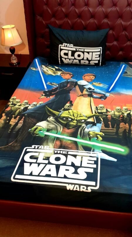 Clone Wars Character Kids Bed Sheet