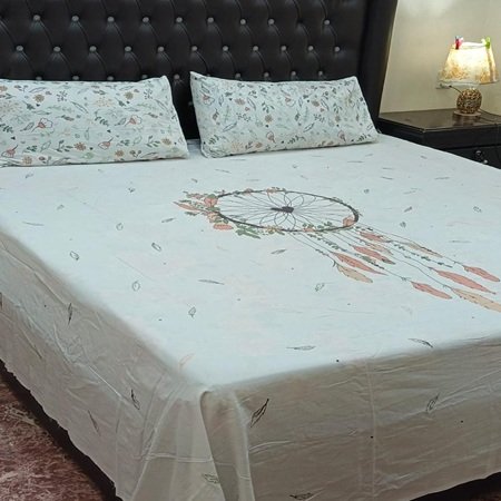 Cotton Printed Bed Sheet GN Design