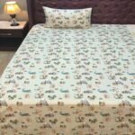 Dinosaur Character Kids Bed Sheet