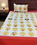 Emoji Character Kids Bed Sheet