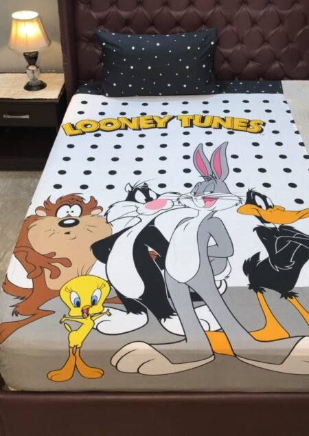 Looney Tunes Character Kids Bed Sheet