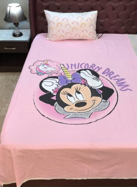 Mickey Mouse Character Kids Bed Sheet