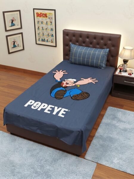 Popeye Character Kids Bed Sheet