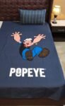 Popeye Character Kids Bed Sheet