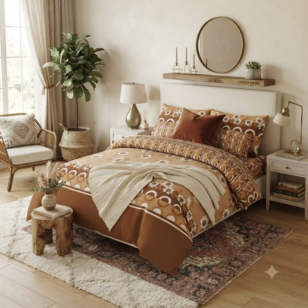 Premium Floral Printed Bed Sheet Set (3-Piece) Premium Floral Printed Bed Sheet Set (3-Piece)