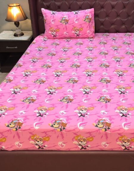 Puppy Character Kids Bed Sheet