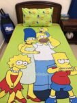 Simpsons Family Character Kids Bed Sheet