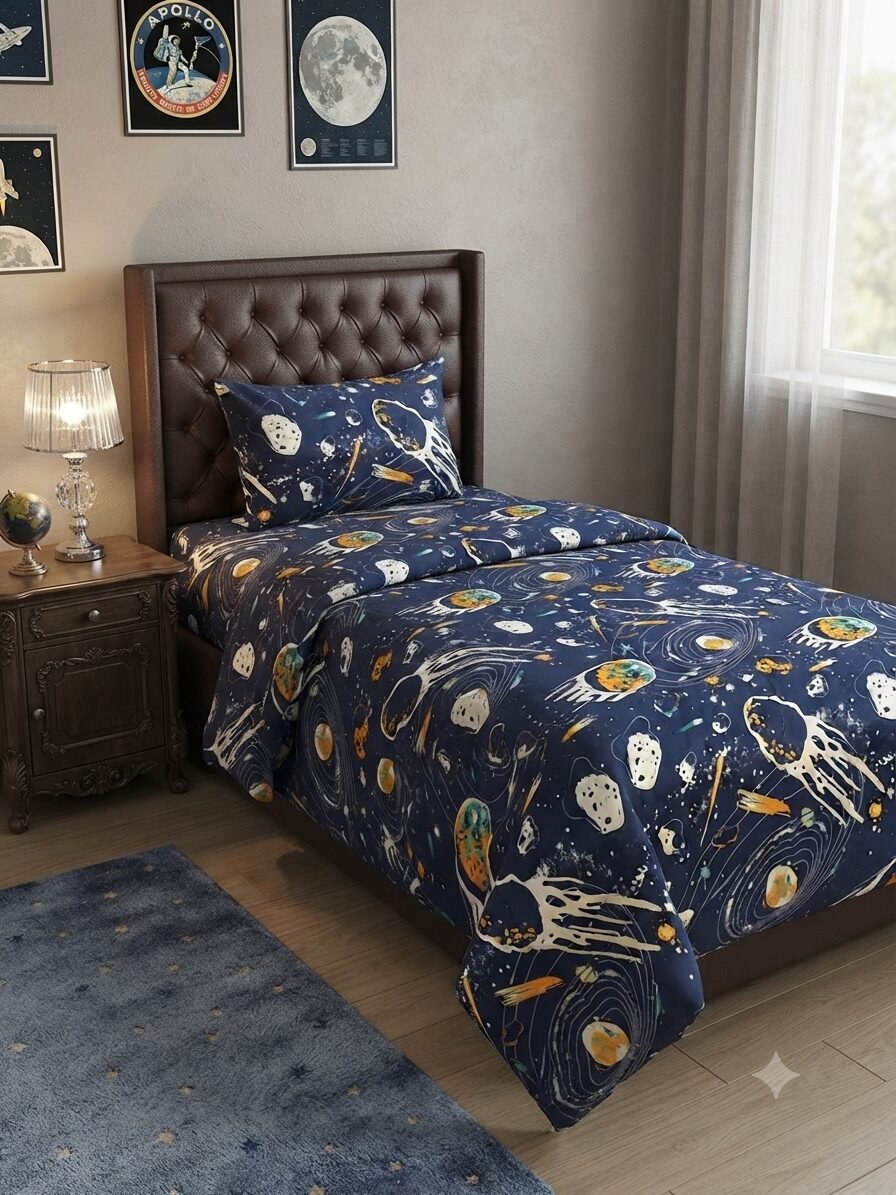 Space Kids Bed Sheet Space Kids Bed Sheet