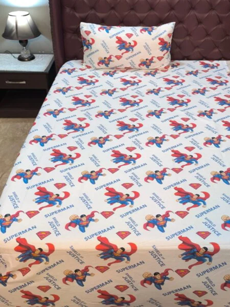 Spider Man Character Kids Bed Sheet