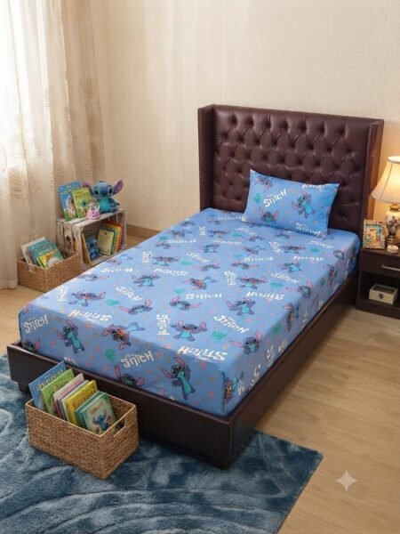 Stitch Character Kids Bed Sheet