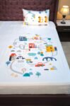 Train Kids Bed Sheet