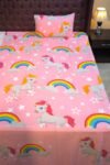 Unicorn Character Kids Bed Sheet