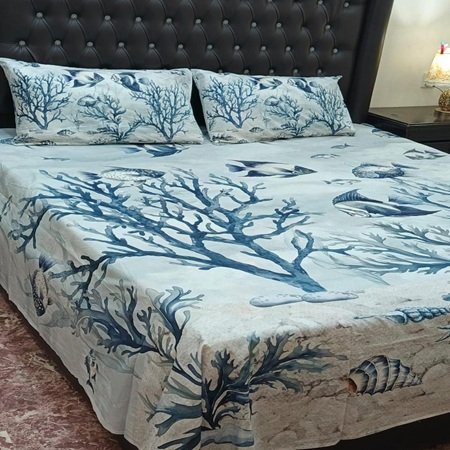 Cotton Printed Bed Sheet GN Design