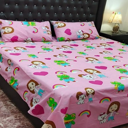 Cotton Printed Bed Sheet GN Design