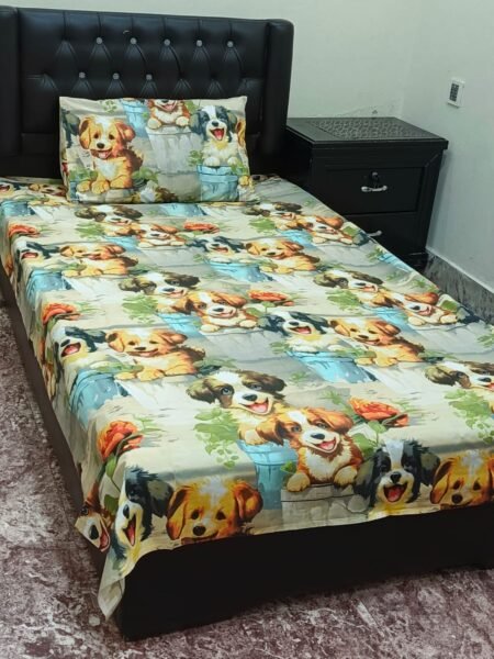 Kids Bed Sheet GN Design