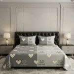 To the Moon & Back Grey Bedding Set