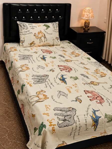 Kids Bed Sheet GN Design
