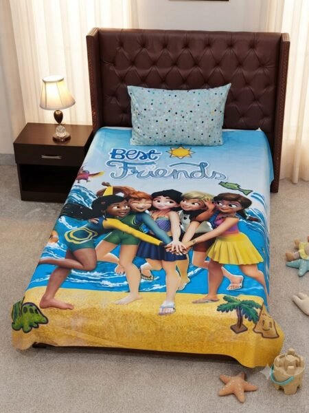 Best Friends Character Kids Bed Sheet