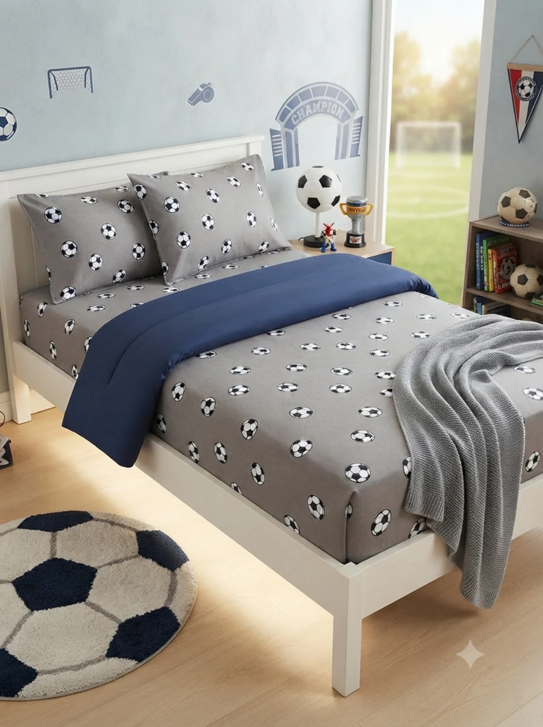 Football Fun Bed Sheet Football Fun Bed Sheet